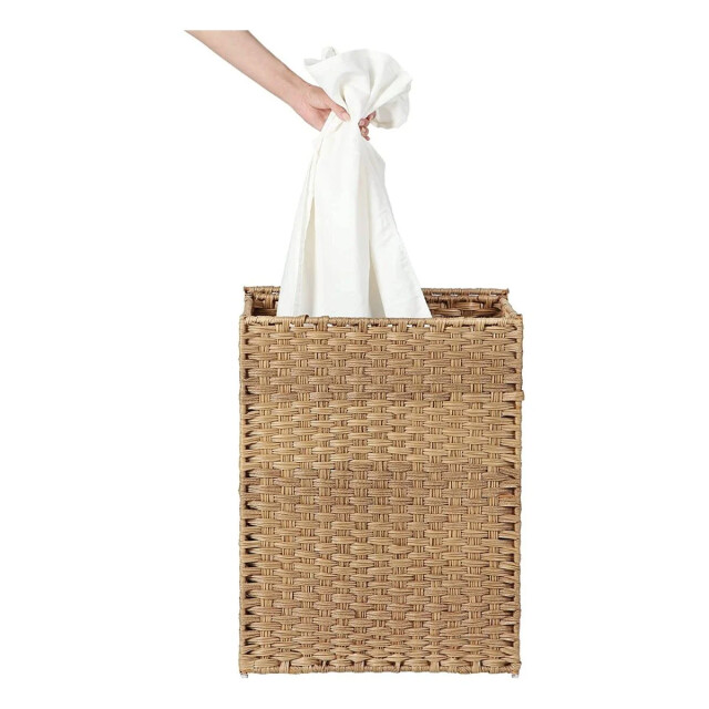 CaliCosy Wasmand met 2 handvatten en afneembare zak natuurlijke rotanimitatie 2929481 large