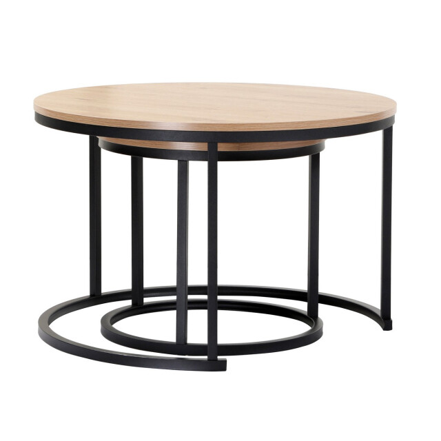 CaliCosy Set van 2 nestende ronde salontafels l70 cm 3083639 large