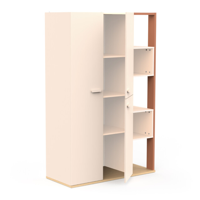 CaliCosy Kast met 3 deuren en 5 open vakken l119,7 cm camillia 3040615 large