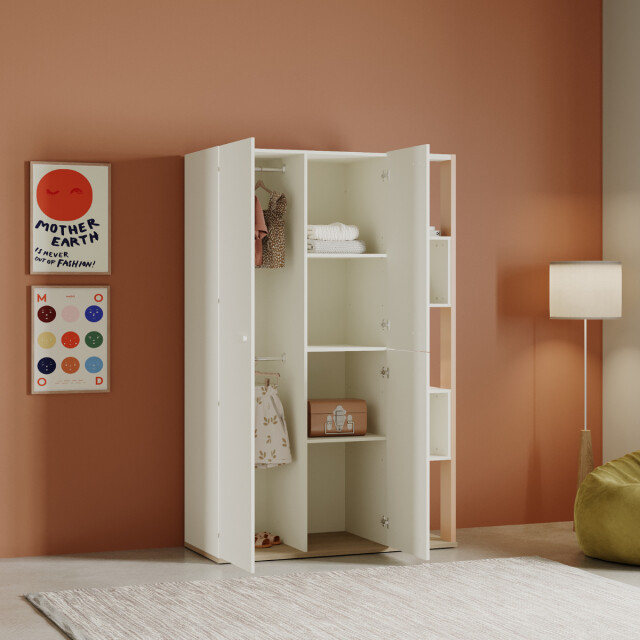 CaliCosy Kast met 3 deuren en 5 open vakken l119,7 cm camillia 3040615 large
