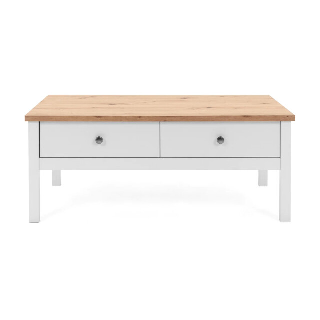 CaliCosy Salontafel 2 laden l100 cm wit decor bergen 2929981 large