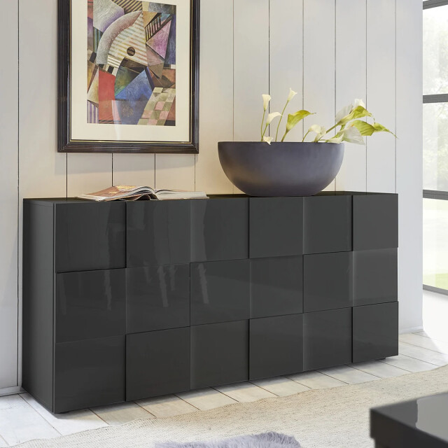 CaliCosy Buffet dama 3 deuren in dambordstijl l181 cm 2937707 large
