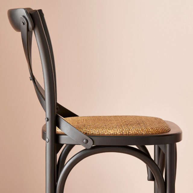 CaliCosy Tellersstoel van massief hout en webbing l50 cm bistrot 3018335 large