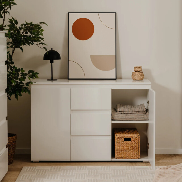 CaliCosy Sideboard 2 deuren 3 laden wit l120 cm pretoria 2930221 large