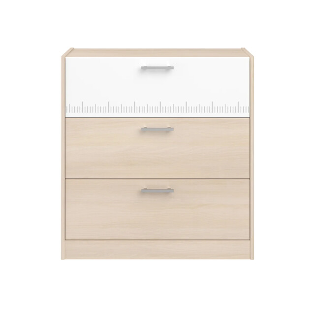 CaliCosy Ladenkast 3 laden licht hout en wit decor l78 cm charly 2929942 large
