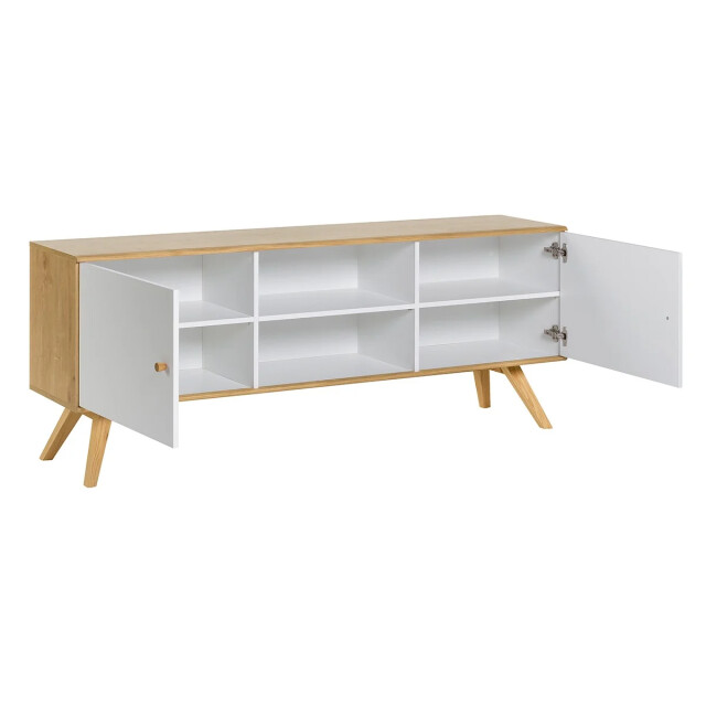 CaliCosy Buffet met 2 deuren en centrale plank l179,5 cm nature 2936927 large