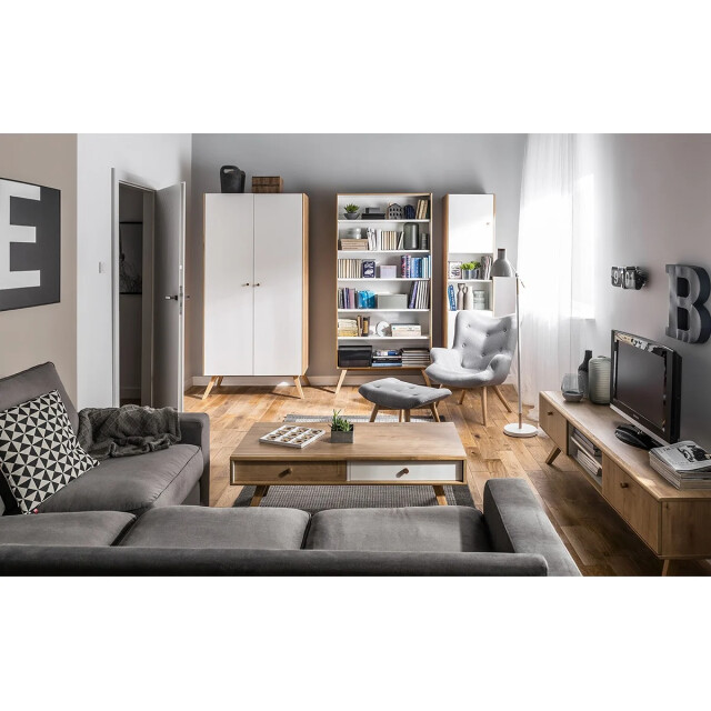 CaliCosy Buffet met 2 deuren en centrale plank l179,5 cm nature 2936927 large
