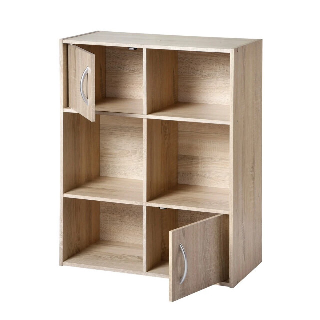 CaliCosy Opbergplank met 6 vakken en 2 deurtjes 2936847 large