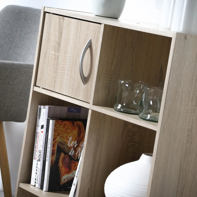 CaliCosy Opbergplank met 6 vakken en 2 deurtjes 2936847 large