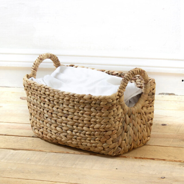 CaliCosy Water hyacint mand met handvaten hoogte 22cm 2929022 large