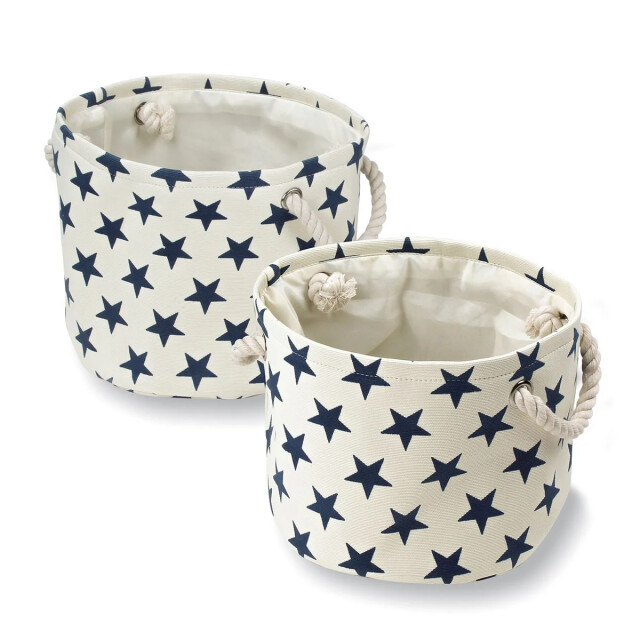 CaliCosy Set van 2 canvas manden met sterrenbeeldmotief 2928402 large