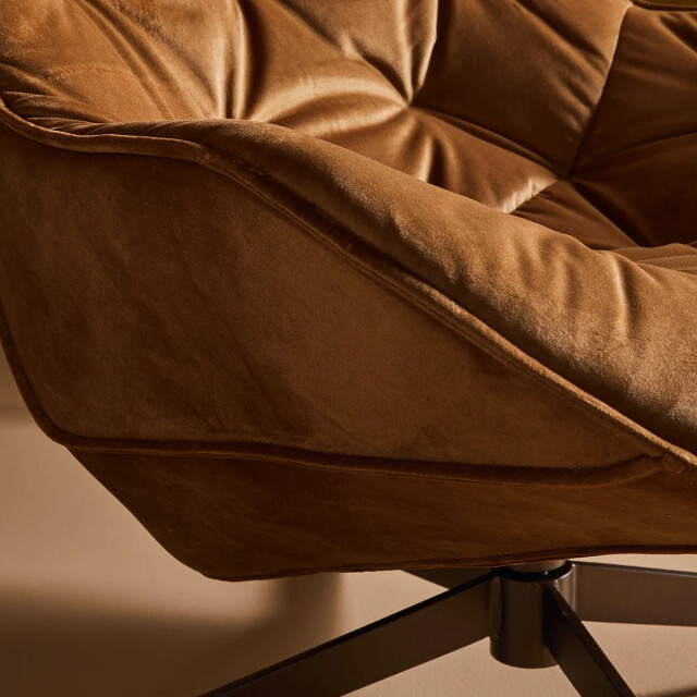 Signature James fluwelen draaibare fauteuil 2931762 large