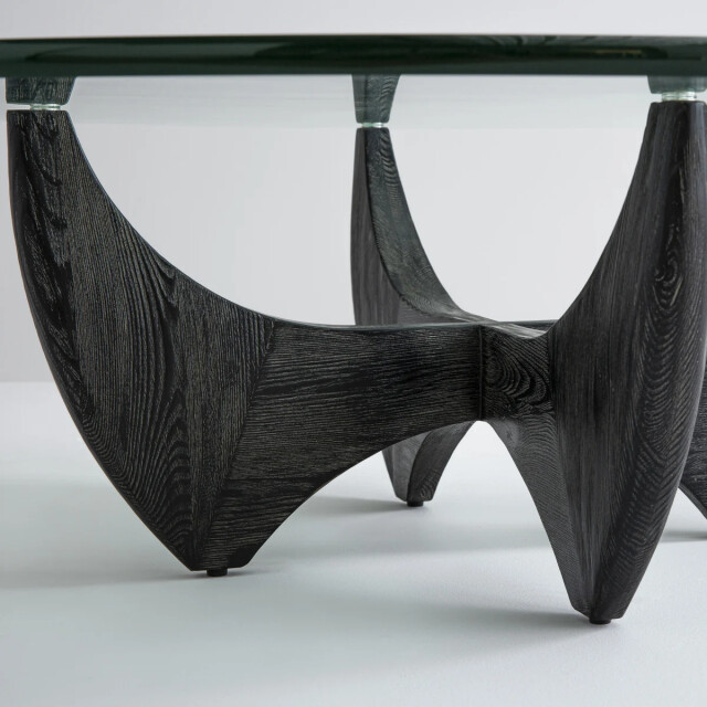Signature Table basse ronde en chêne massif d.100cm harper 3042274 large