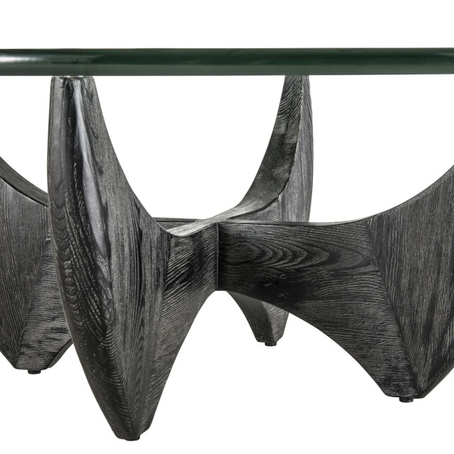 Signature Table basse ronde en chêne massif d.100cm harper 3042274 large