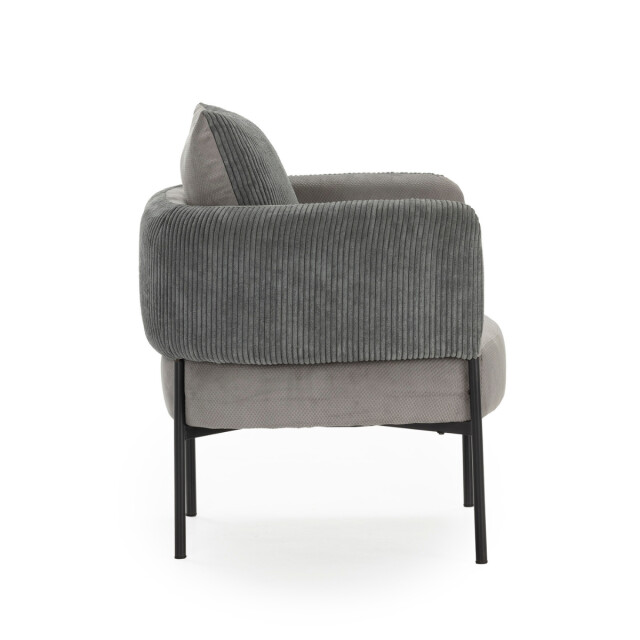 CaliCosy Fauteuil in stof met zwarte metalen poten l73 cm aruni 3078815 large