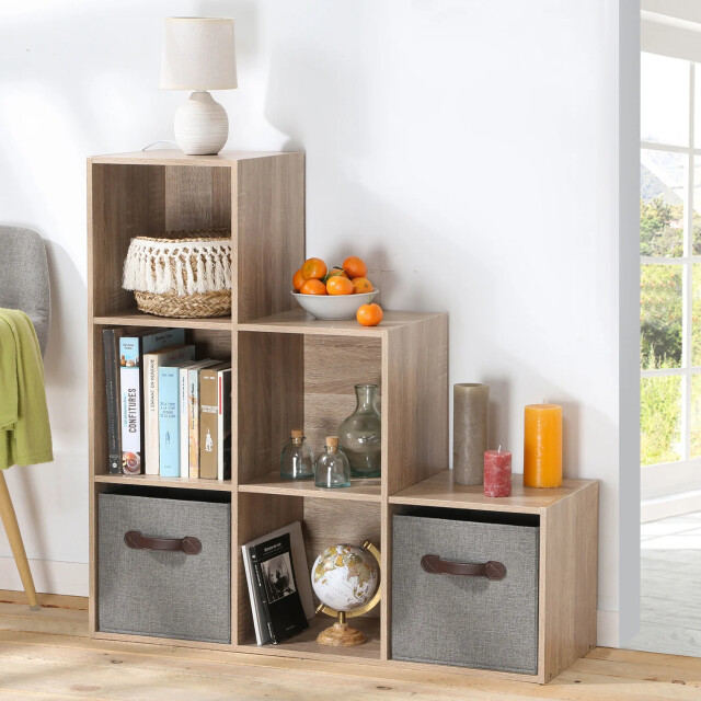 CaliCosy Opbergplank met 6 getrapte vakken 2936827 large