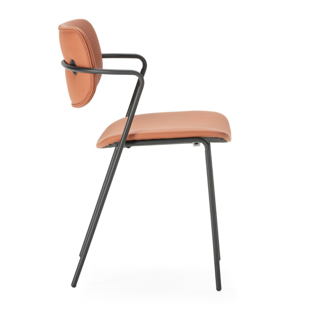 CaliCosy Set van 2 stoelen met zwarte metalen poten l49 cm maika 3078776 large