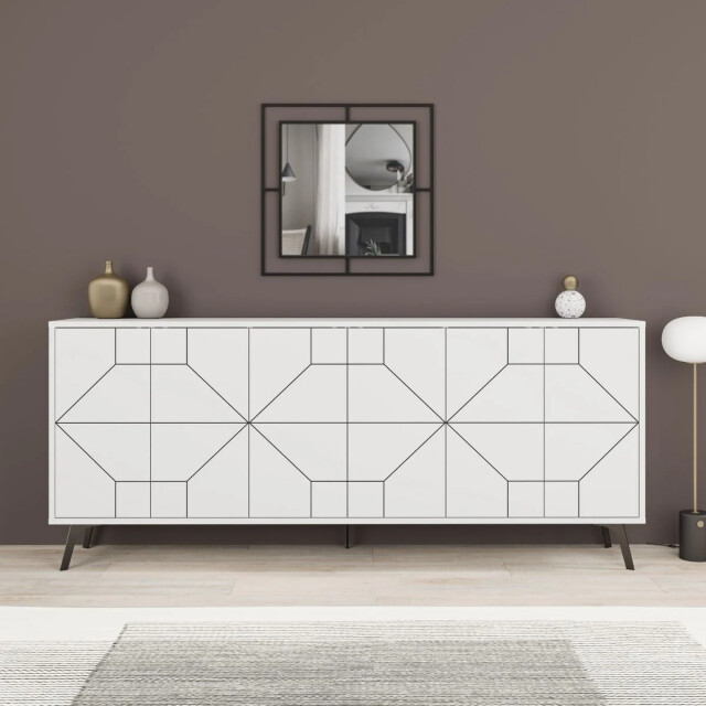CaliCosy Buffet met 6 versierde deuren l184 cm dune 2937828 large