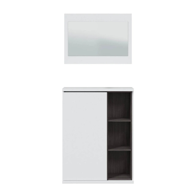 CaliCosy Meubel voor de ingang 1 deur met schoenenopslag en spiegel adhara l108 cm 2930343 large