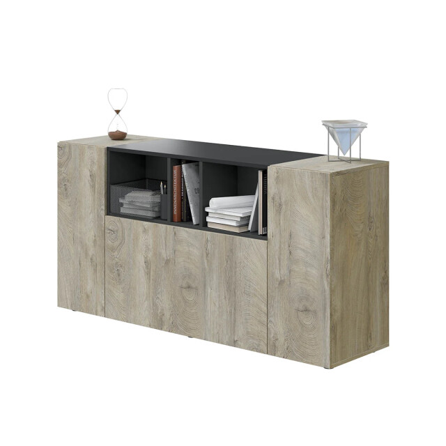 CaliCosy Buffetkast met 3 deuren en 3 niches l150 cm tamiko 2937027 large