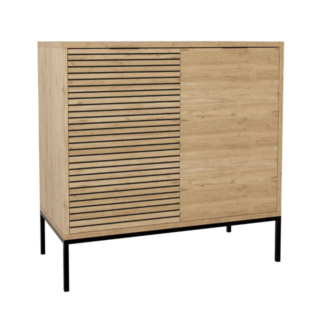 CaliCosy Kleine buffetkast met 2 deuren en metalen poten ariel l80 cm 2930283 large