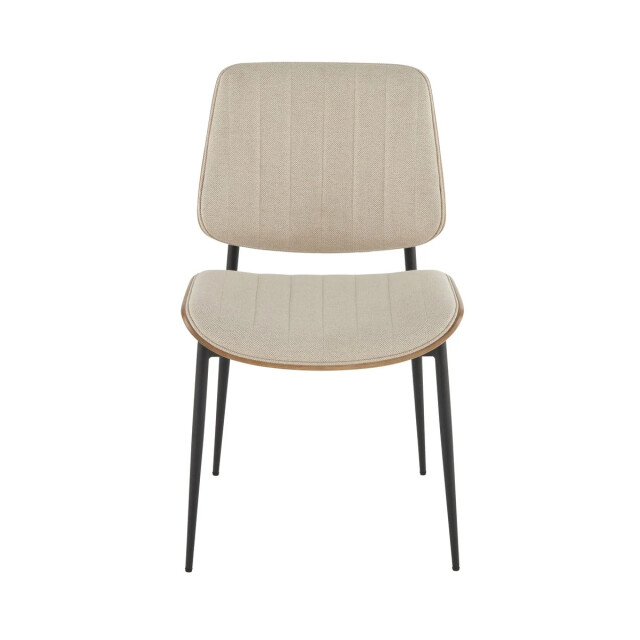 Signature Set van 2 stoelen in gewatteerde stof h82,5 cm giselle 3066916 large