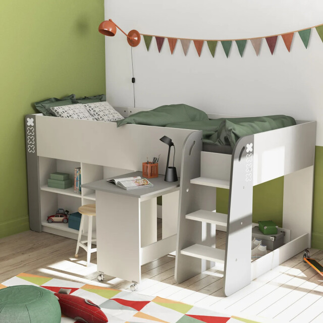 CaliCosy Kinderbed met bureau en opbergruimte 90x200 hampton 3042315 large