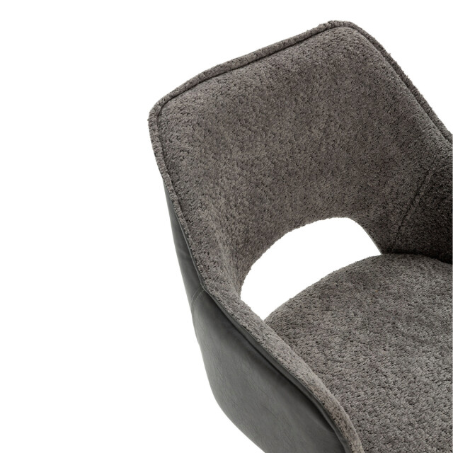 CaliCosy Set van 2 fauteuils in stof met zwarte metalen poten l62 cm mariel 3078805 large