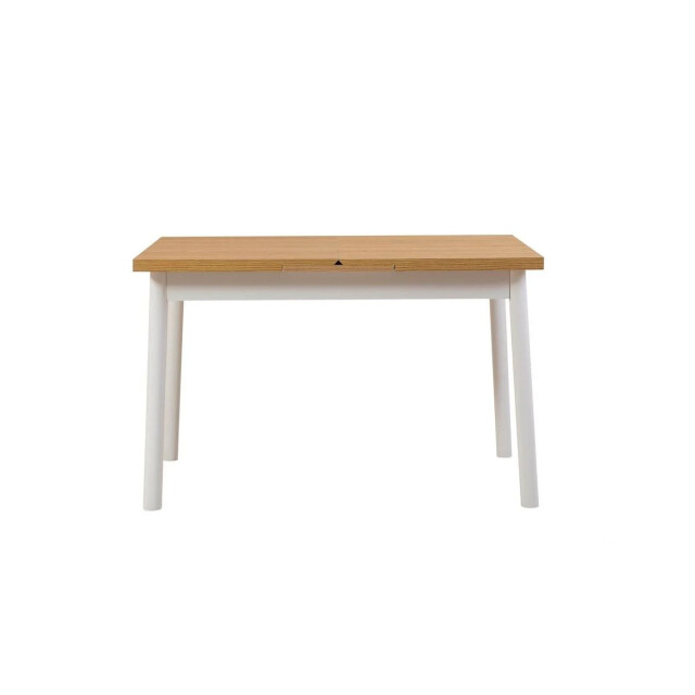CaliCosy Uitschuifbare tafel van 120 tot 153 cm, beuken en wit decor oliver 3061546 large