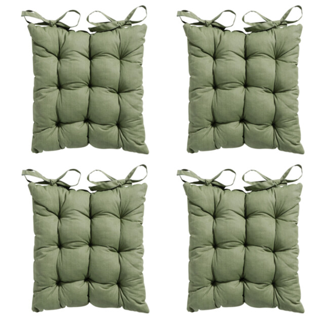Madison Toscane kussen basic green 46x46 - 4 stuks 2911351 large