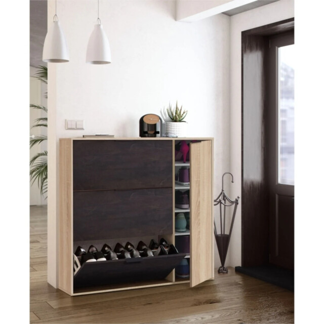 CaliCosy Schoenenkast met 3 kleppen en 1 deur 30 paar l106 cm 2936943 large