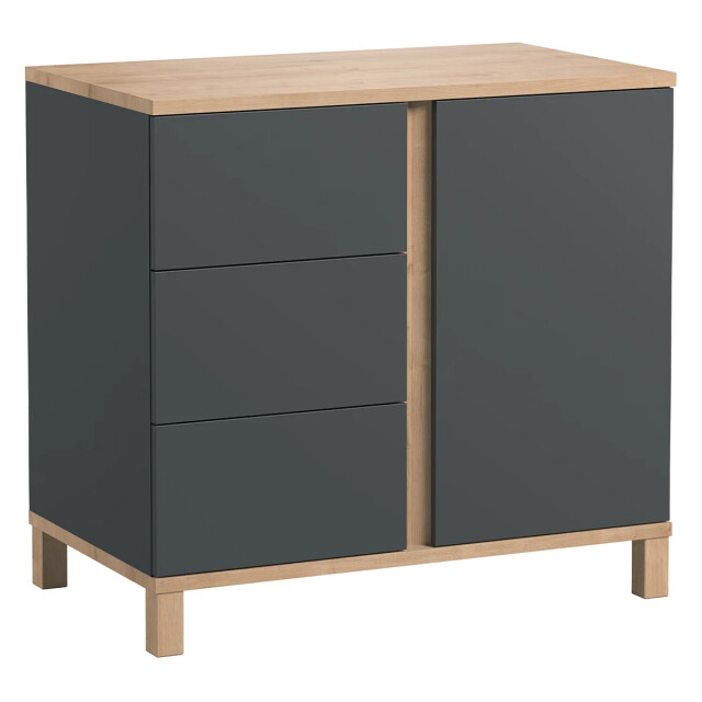 CaliCosy Ladenkast met 3 laden en 1 deur l90 cm hoogte 2937243 large