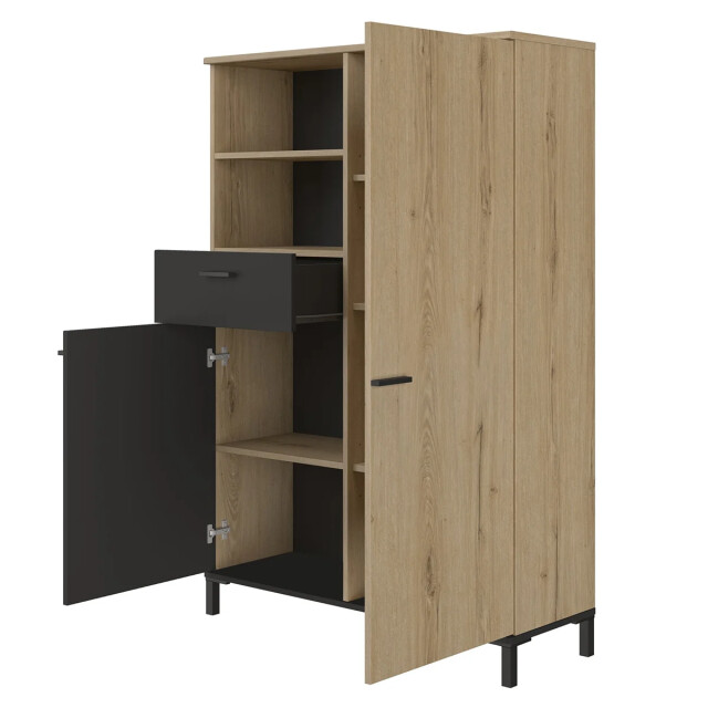 CaliCosy Opbergkast met 1 lade en 2 deuren h150 cm trust 2930538 large