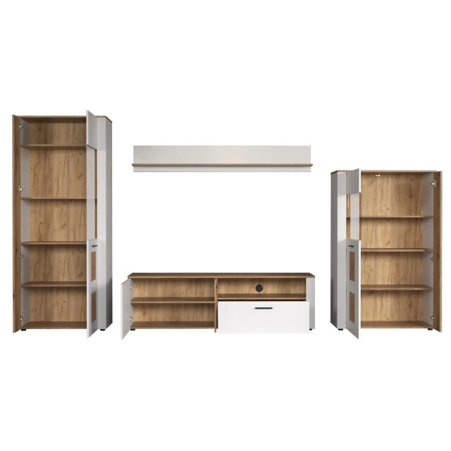 CaliCosy Vitrine met 2 deuren, waarvan 1 met gehard glas l80 cm vitoria 3042325 large