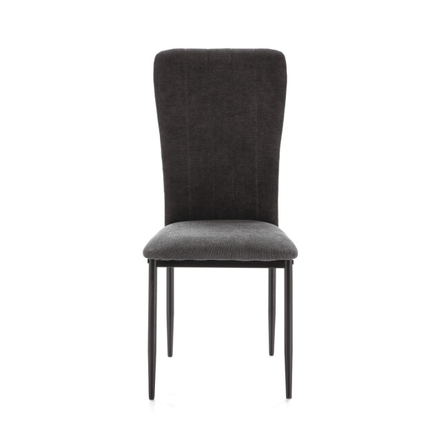 CaliCosy Set van 4 stoelen in stof met zwarte metalen poten l43 cm holly 3078804 large
