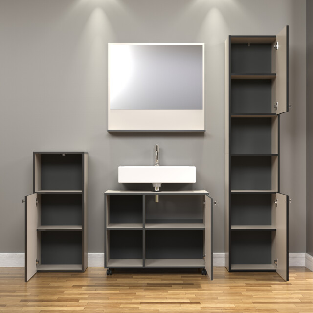 CaliCosy Wandspiegel met 1 plank l80 cm purebliss 3044864 large