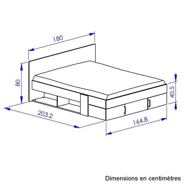 CaliCosy Bed met opbergruimte 160x200 cm swive 2929932 large