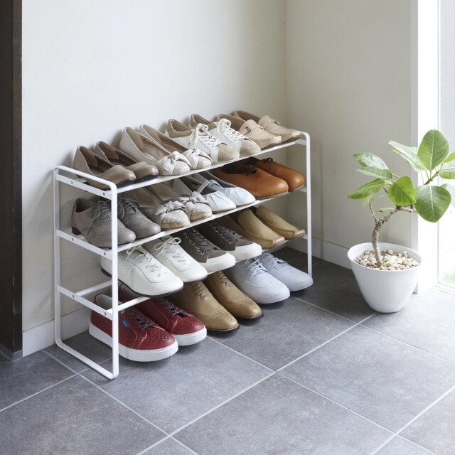 CaliCosy Uitbreidbaar schoenenrek 3 niveaus l41-70 cm 2936695 large