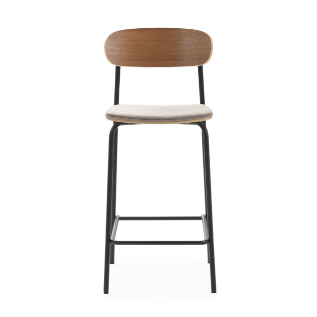 CaliCosy Set van 2 krukken in stof met zwarte metalen poten h66 cm adriana 3079147 large