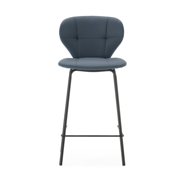 CaliCosy Set van 2 krukken met zwarte metalen poten h67 cm maura 3078782 large