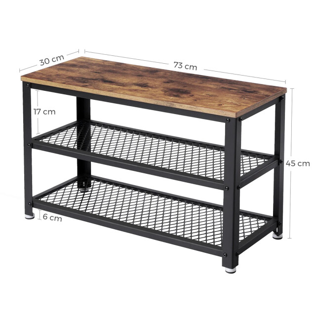 CaliCosy Schoenenbank met 2 niveaus l73 cm 2929429 large
