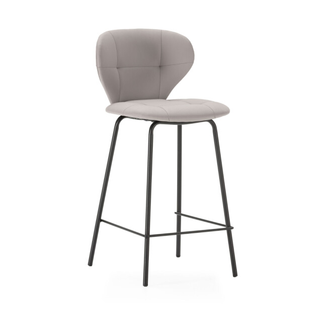 CaliCosy Set van 2 krukken met zwarte metalen poten h67 cm maura 3078781 large
