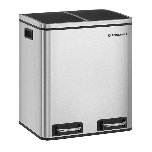 CaliCosy Afvalbak met 2 pedaalemmerbakken van 15l voor gescheiden afval 2929487 large