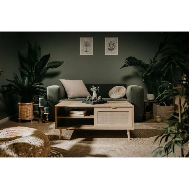 CaliCosy Salontafel 2 nissen l100 cm rotanprint bali 2929977 large