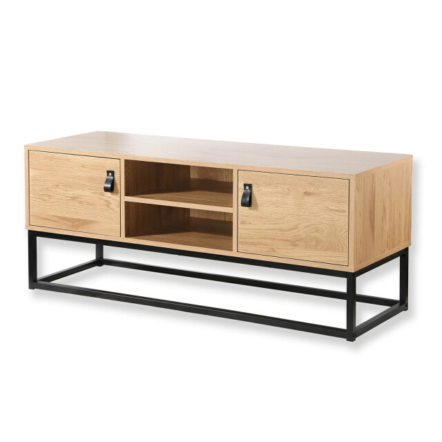 CaliCosy Tv-meubel met 2 deuren en centrale nis, eikenlook l120 cm jill 2929837 large