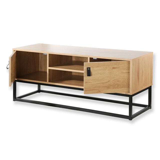 CaliCosy Tv-meubel met 2 deuren en centrale nis, eikenlook l120 cm jill 2929837 large