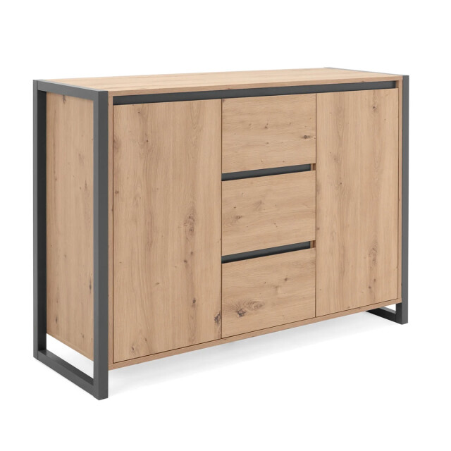 CaliCosy Dressoir met 2 deuren en 3 laden l120 cm industriële stijl denver. 2931917 large