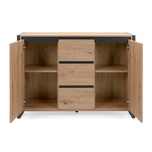 CaliCosy Dressoir met 2 deuren en 3 laden l120 cm industriële stijl denver. 2931917 large