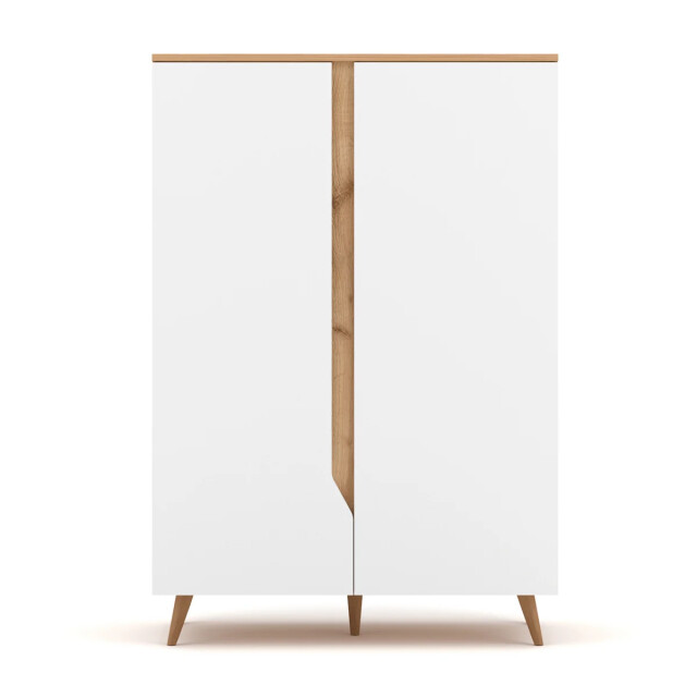 CaliCosy Scandinavische hoge buffetkast met 2 deuren l90 x h132 cm tree 2929957 large