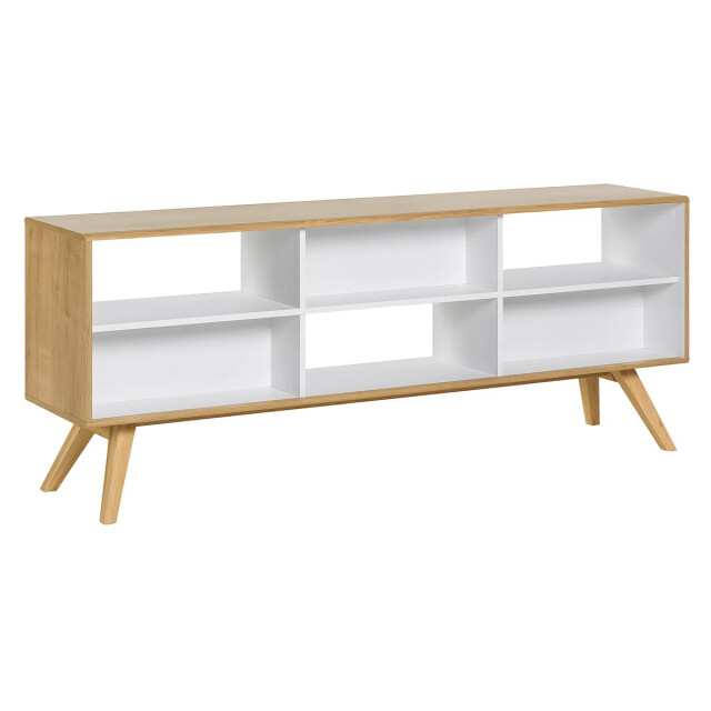 CaliCosy Buffet open tweezijdig decor eiken en wit l179,5cm natuur 2931836 large